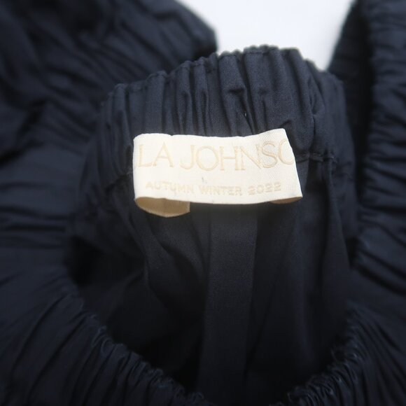 Ulla Johnson Nanette Midi Dress in Noir Black Size 4 - Picture 6 of 11